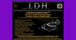 Desktop Screenshot of londondungeonhire.co.uk