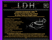 Tablet Screenshot of londondungeonhire.co.uk